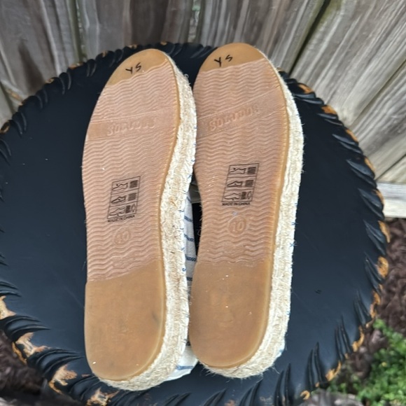 Soludos Strawberry Stripes Platform Espadrille - Sky Stripe Size 10 - Picture 5 of 6